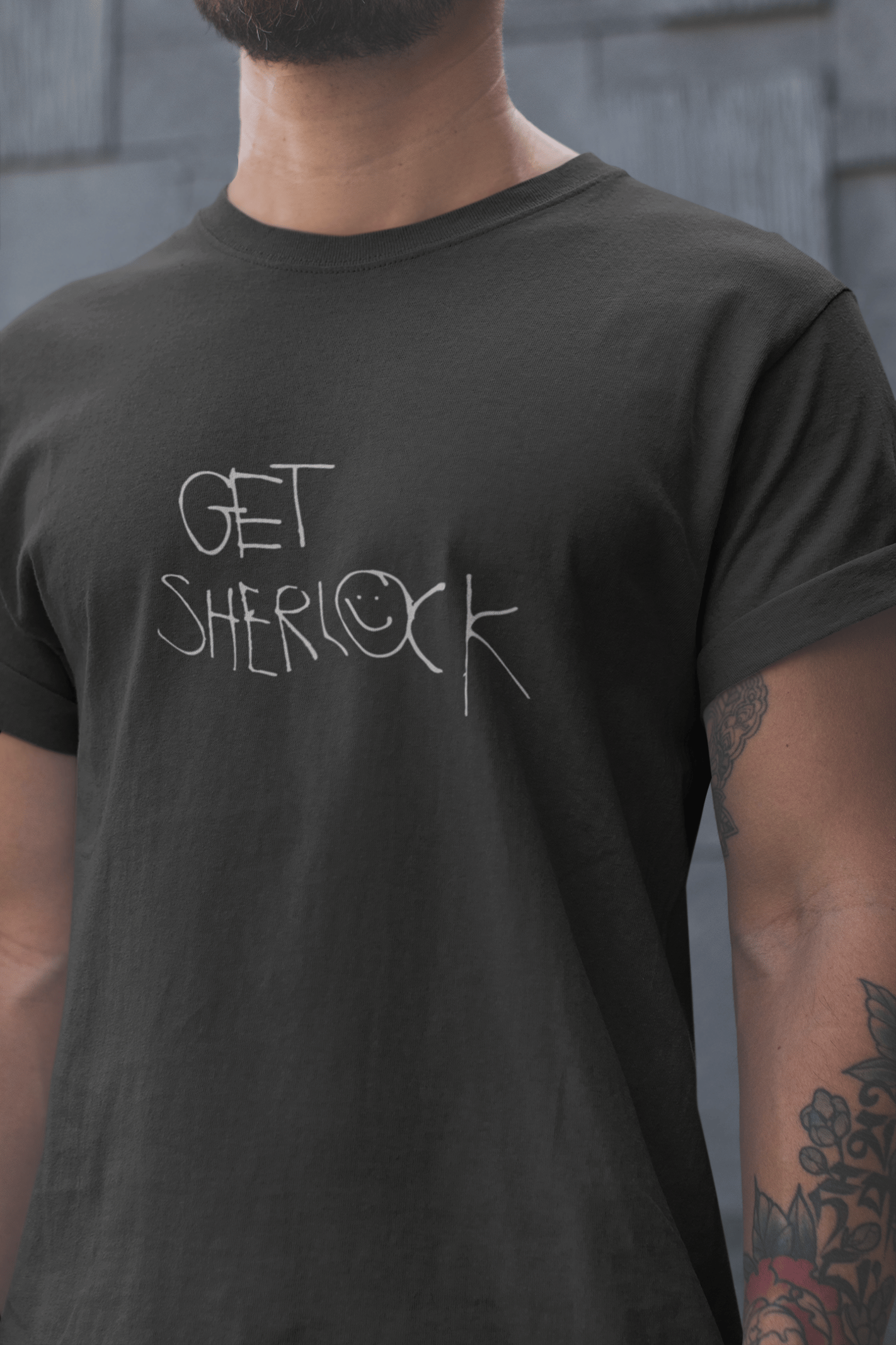 Sherlock Unisex Siyah Tişört