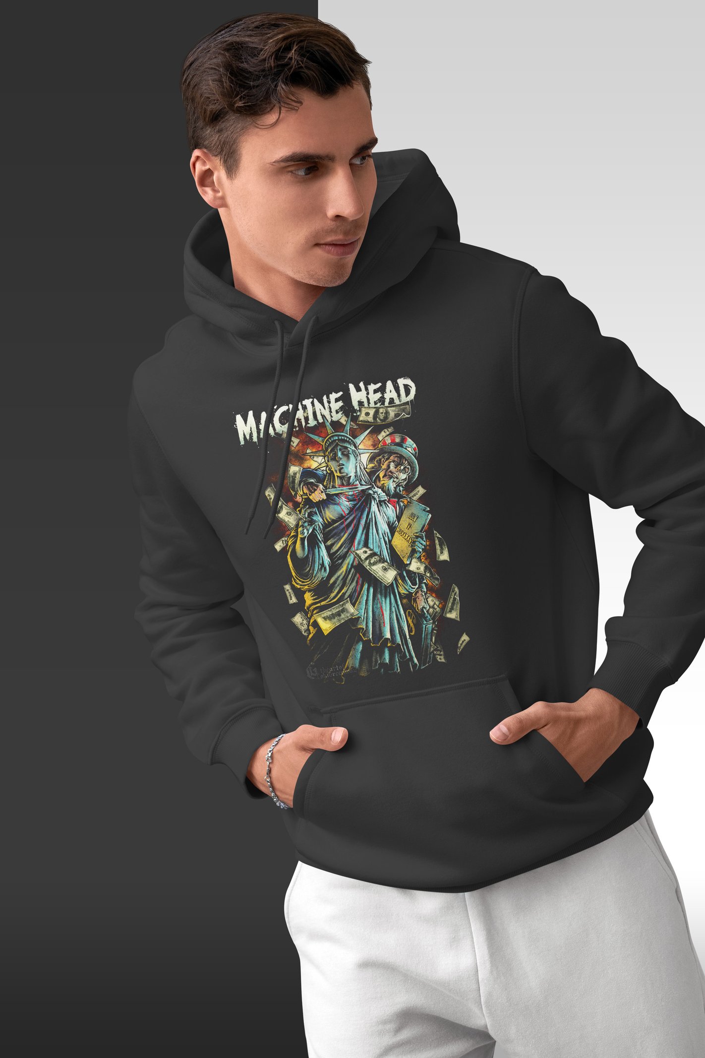 Machine Head Heykel Kapüşonlu Sweatshirt