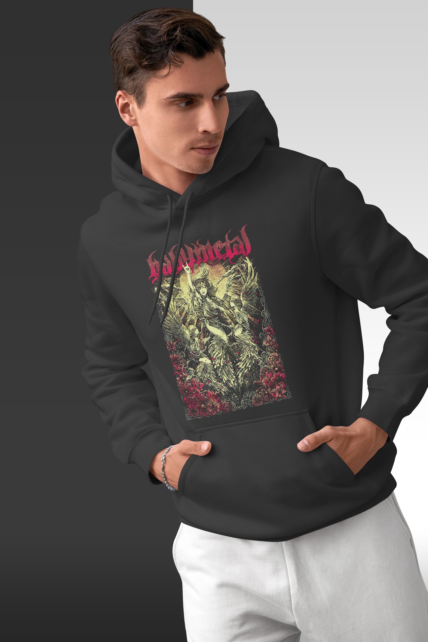 Babymetal Kanatlar Kapüşonlu Sweatshirt