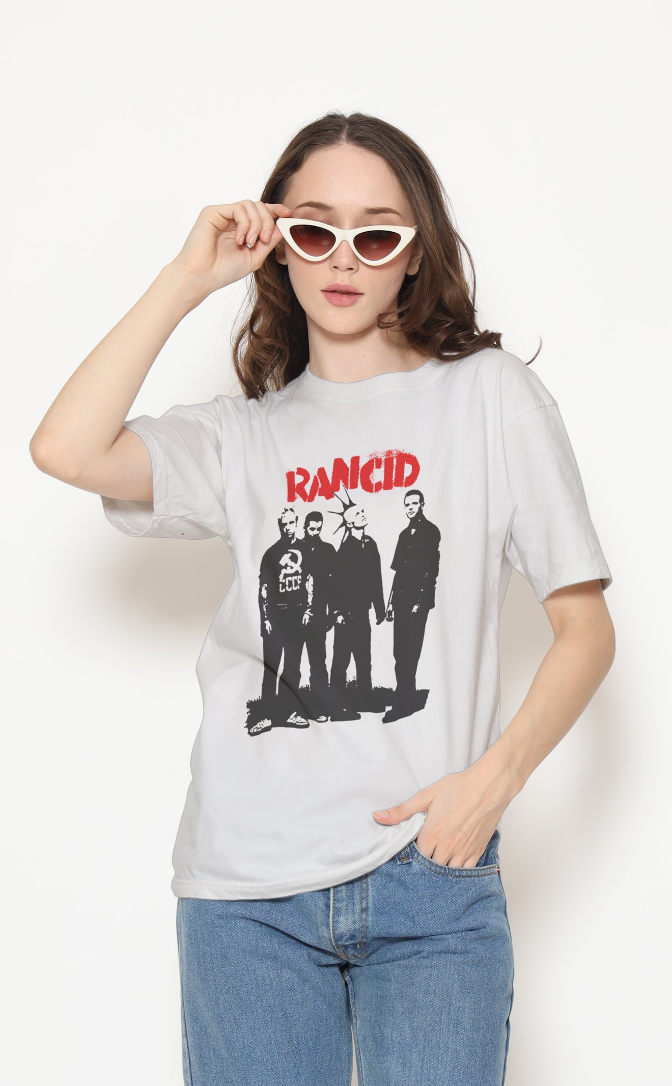 Rancid Unisex Beyaz Tişört