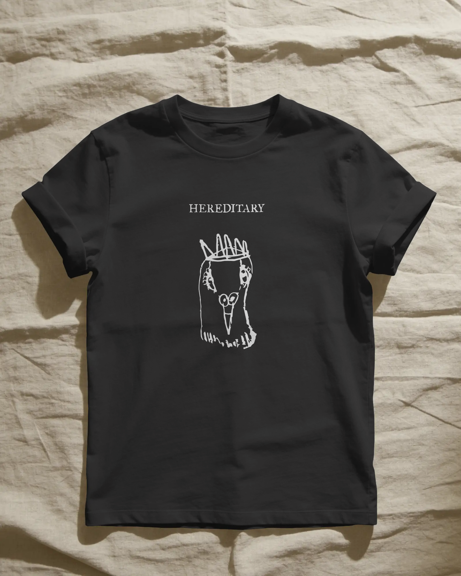 Hereditary Unisex Siyah Tişört