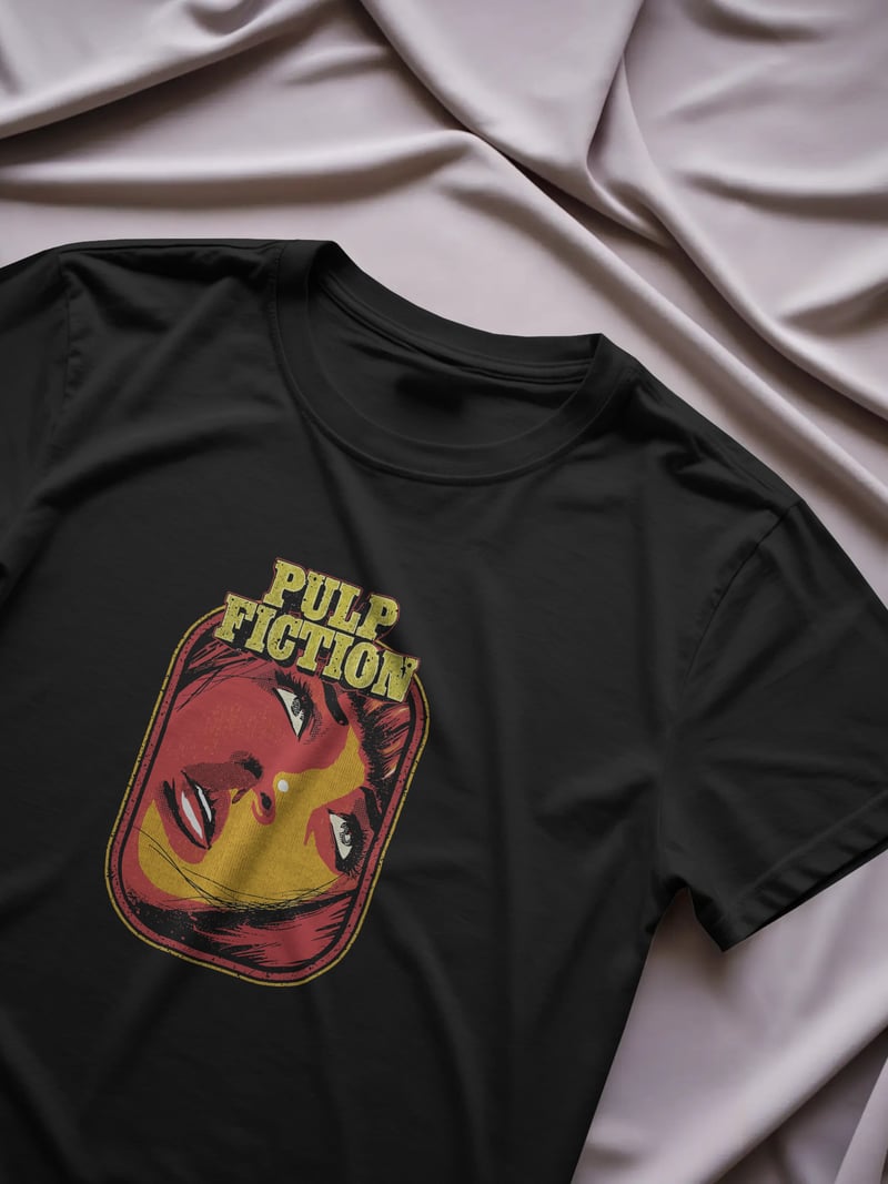 Pulp Fiction Siyah Unisex Tişört