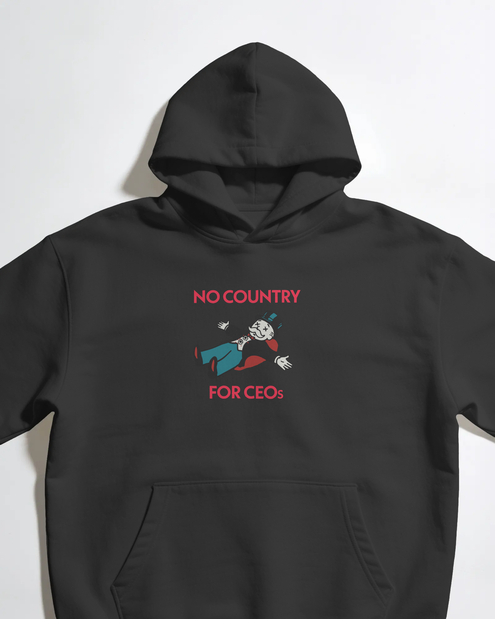 No Country for CEOs Unisex Siyah Kapüşonlu Sweatshirt