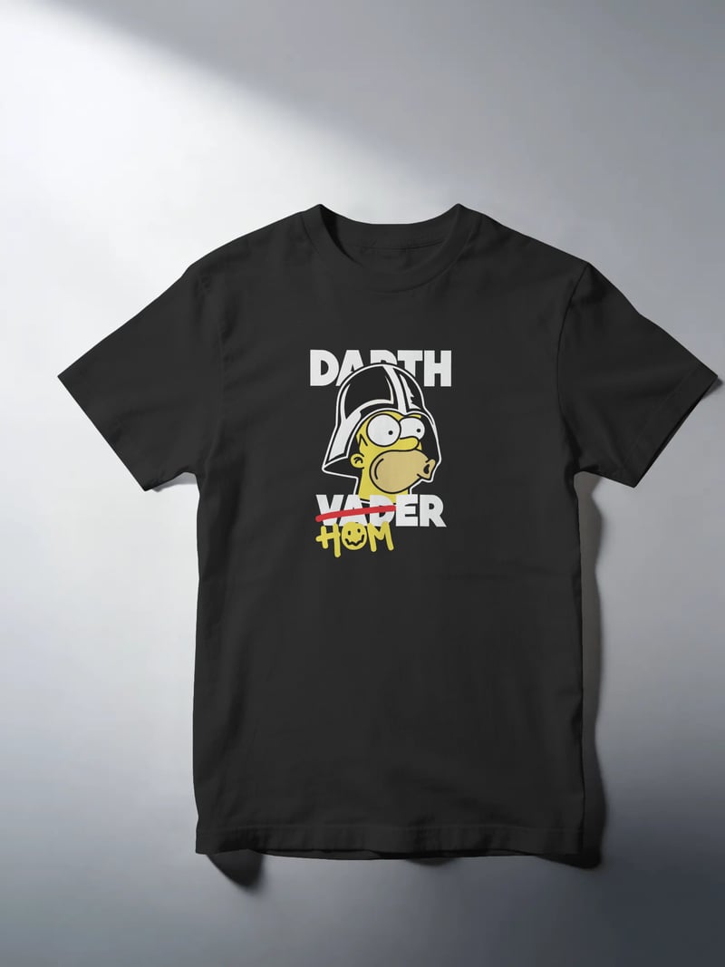 Homer Simpson Darth Vader Unisex Tişört