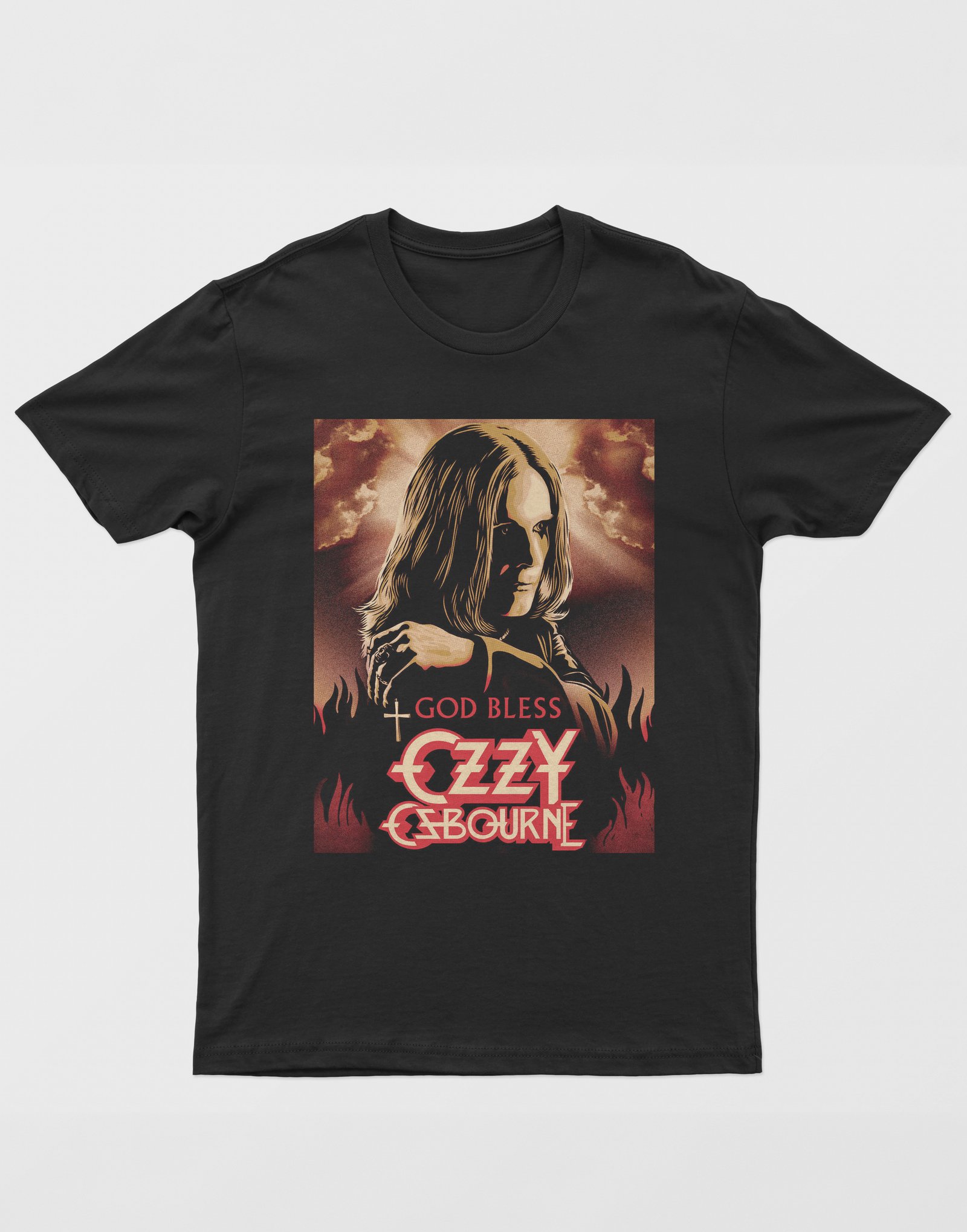 Ozzy Osbourne Dijital Baskı Unisex Tişört