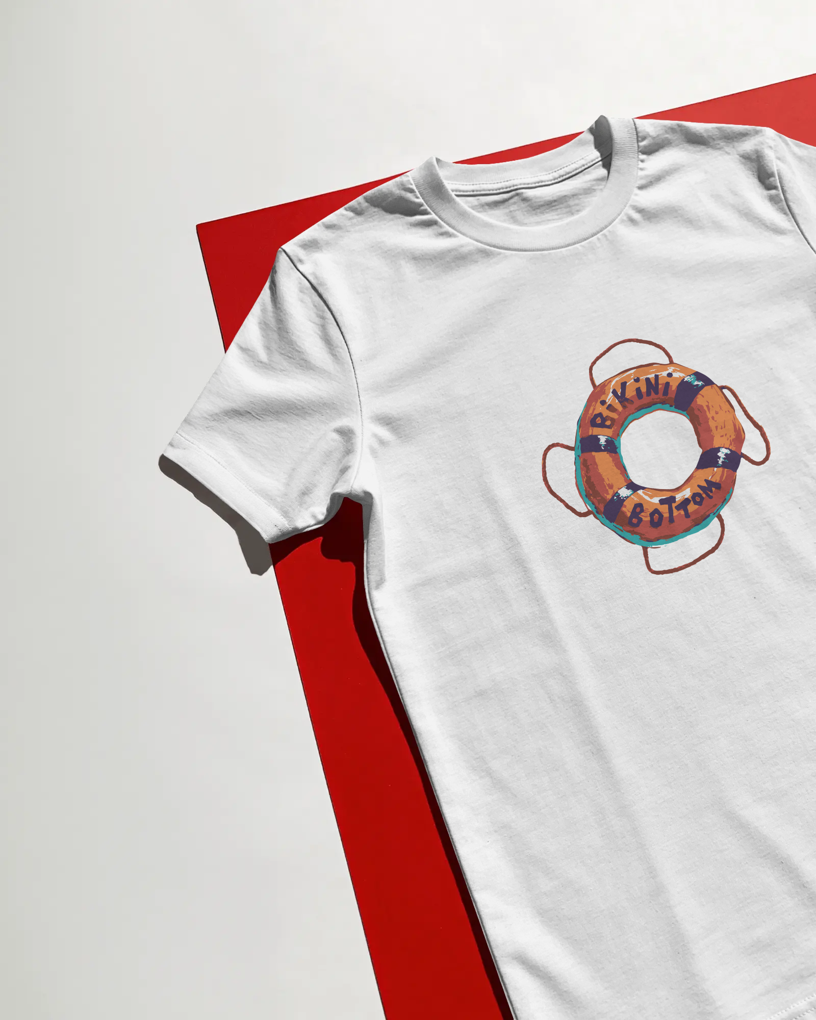 Bikini Bottom Unisex Beyaz Tişört