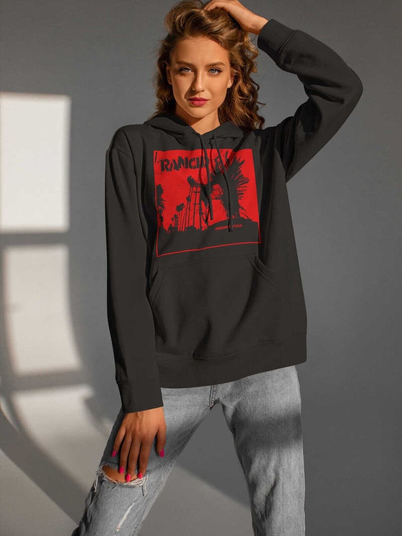 Rancid Dijital Baskı Kapüşonlu Unisex Sweatshirt