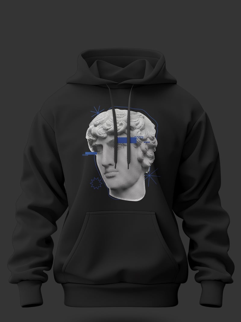 Kalp Kapüşonlu Unisex Sweatshirt