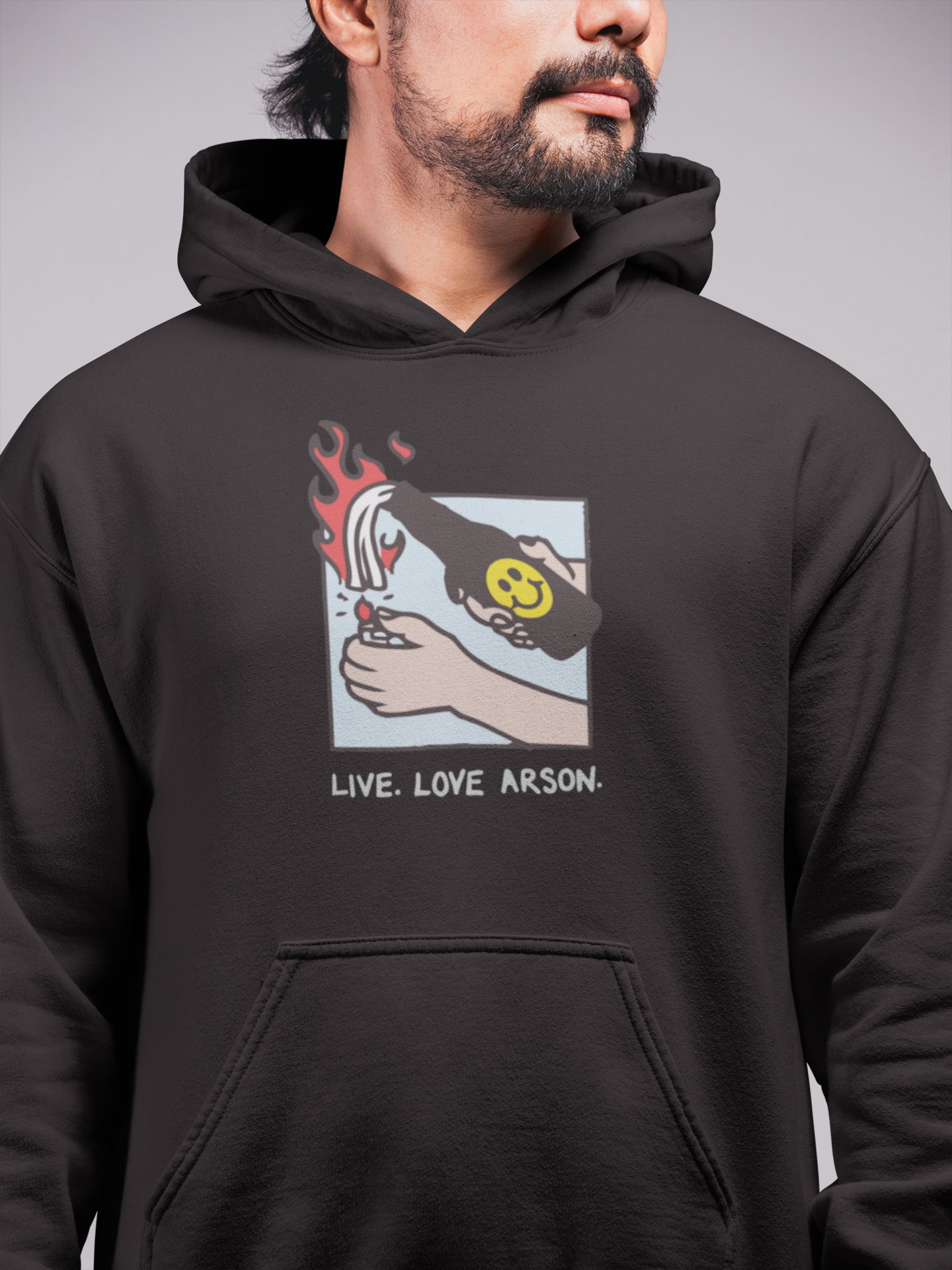 Live Love Arson Unisex Kapüşonlu Sweatshirt