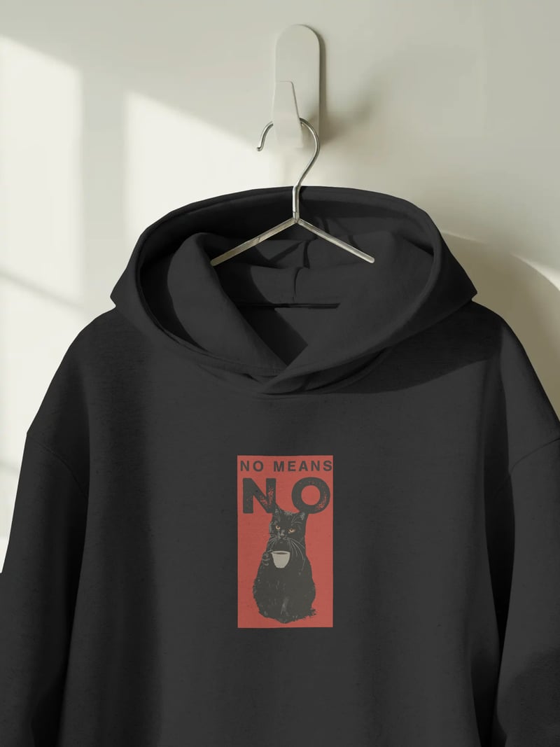 No Means No Kapüşonlu Sweatshirt