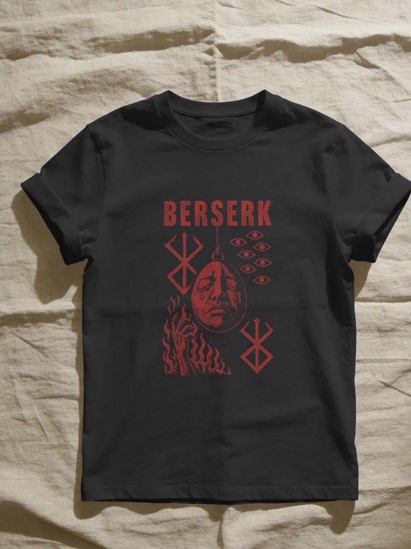 Berserk Unisex Siyah Tişört