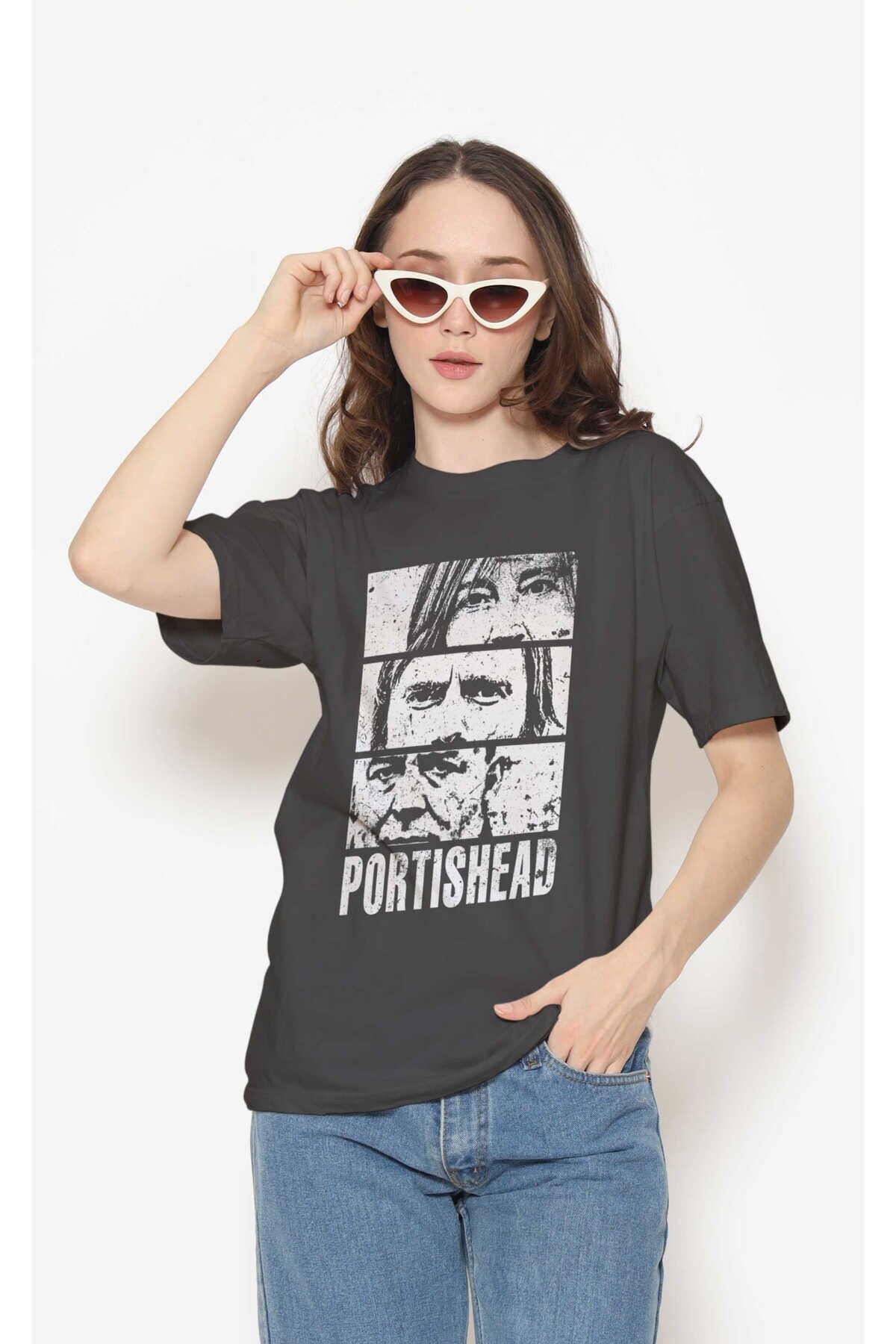Portishead Dijital Baskı Siyah Unisex Tişört