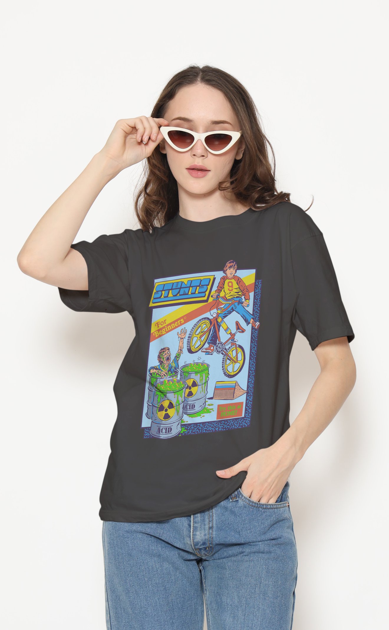 Stunts Dijital Baskı Unisex Tişört