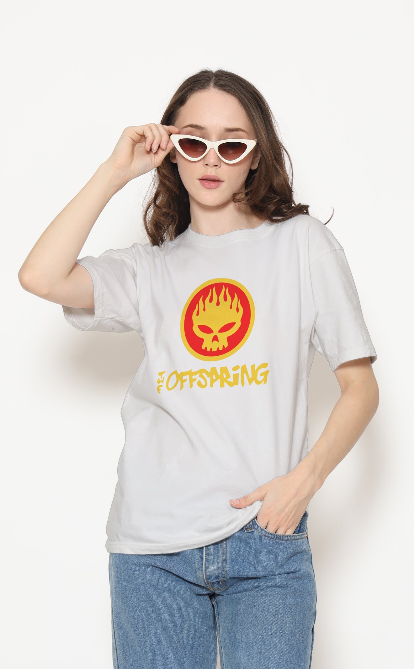 The Offspring Kafatası Beyaz Tişört