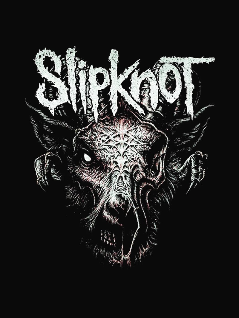 Slipknot Kanatlı Yaratık baskısının kendisi, ürün üzerinde değil