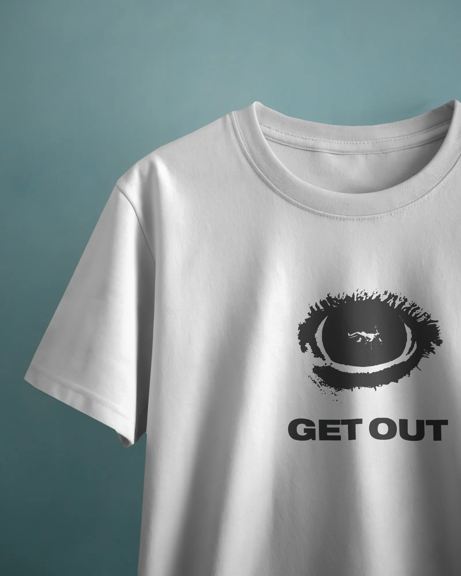 Get Out Unisex Beyaz Tişört