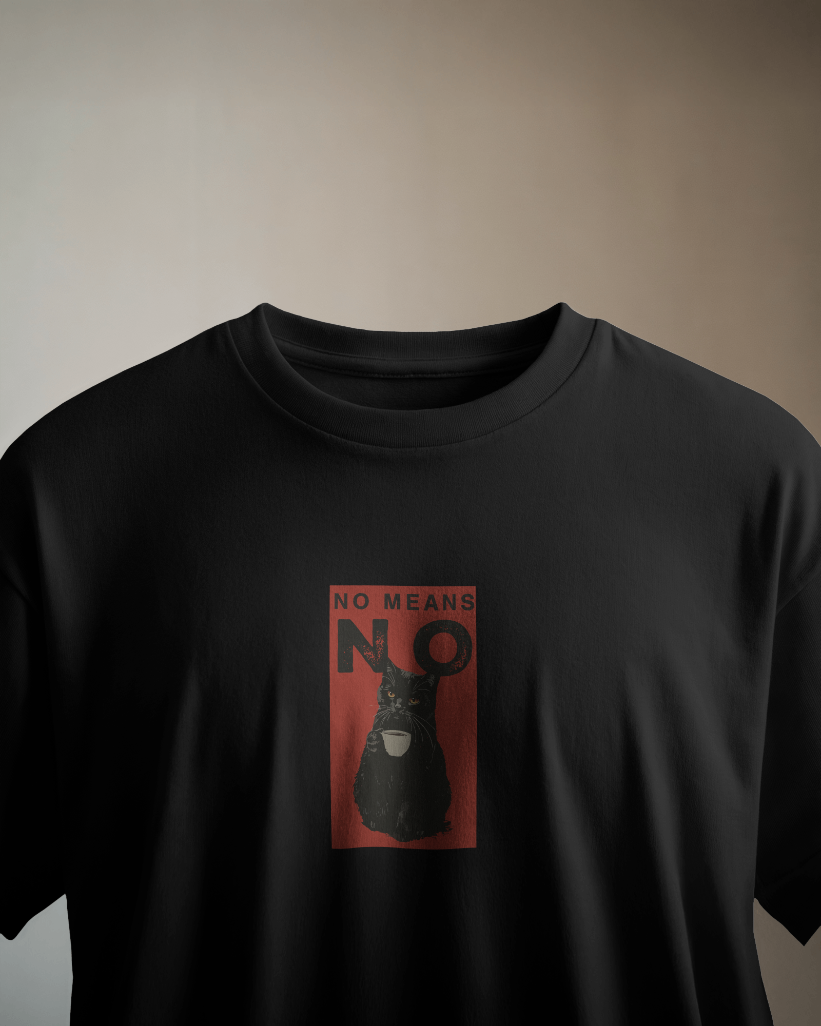 No Means No Siyah Tişört