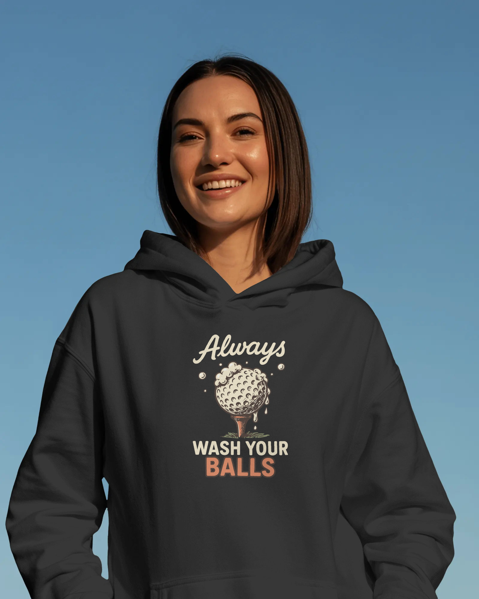 Wash Your Balls Kapüşonlu Sweatshirt