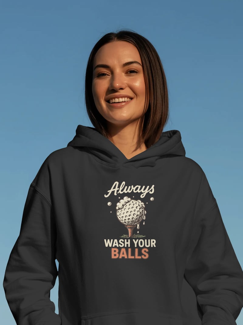 Wash Your Balls Kapüşonlu Sweatshirt