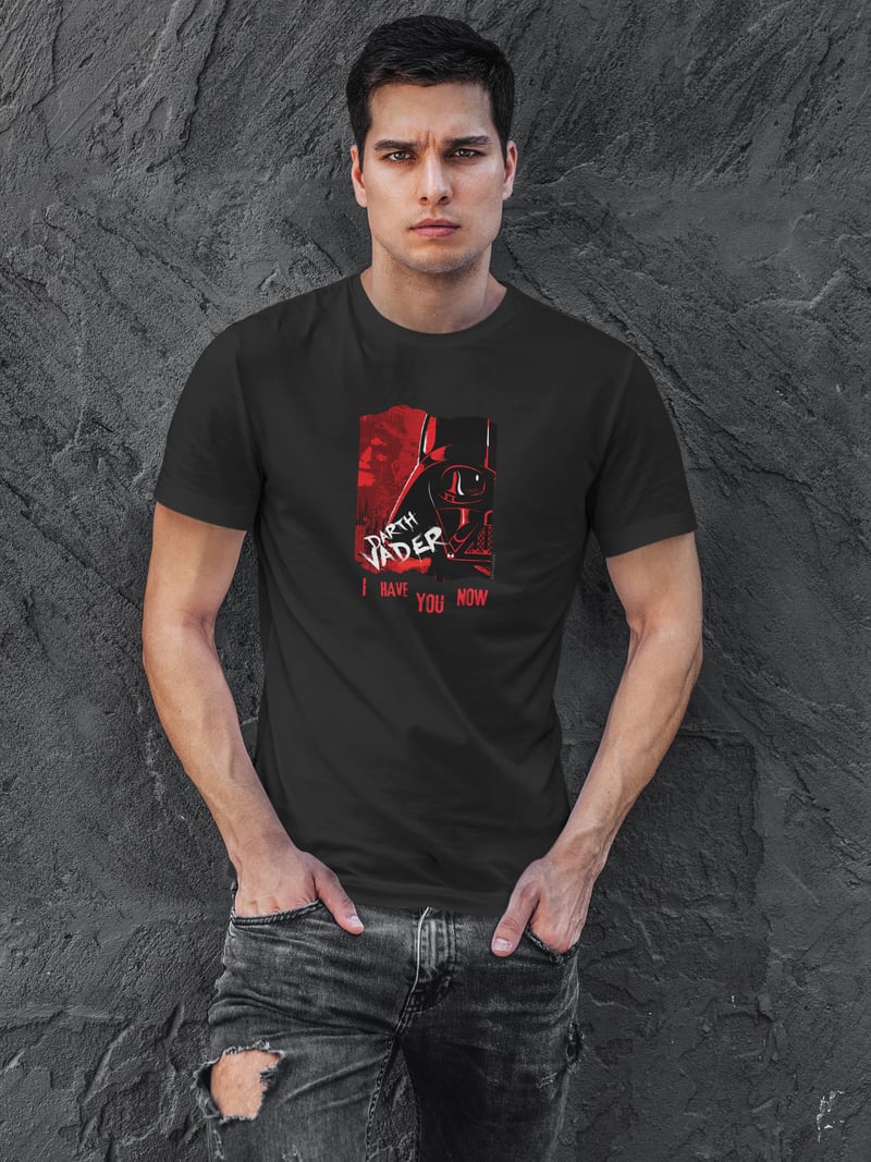 Darth Vader Dijital Baskı Siyah Unisex Tişört