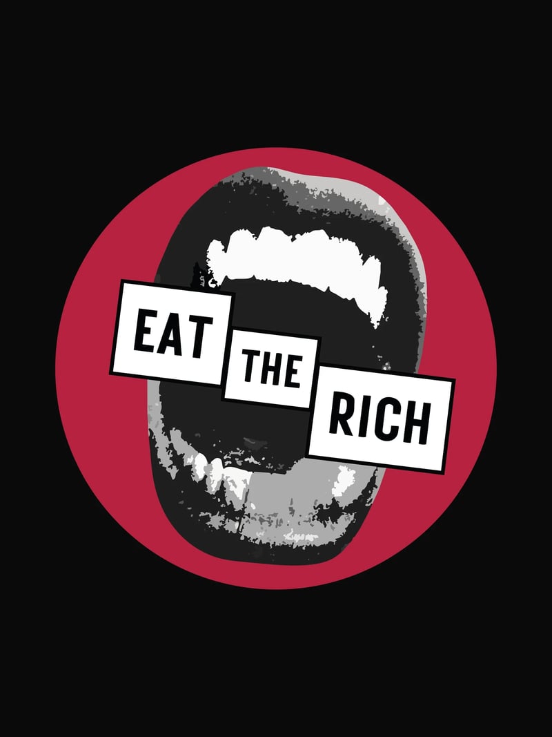 Eat the Rich baskısının kendisi, ürün üzerinde değil
