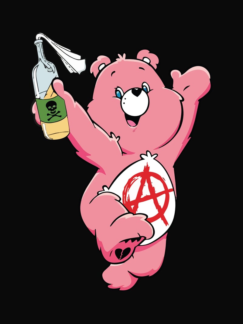 Anarchy baskısının kendisi, ürün üzerinde değil