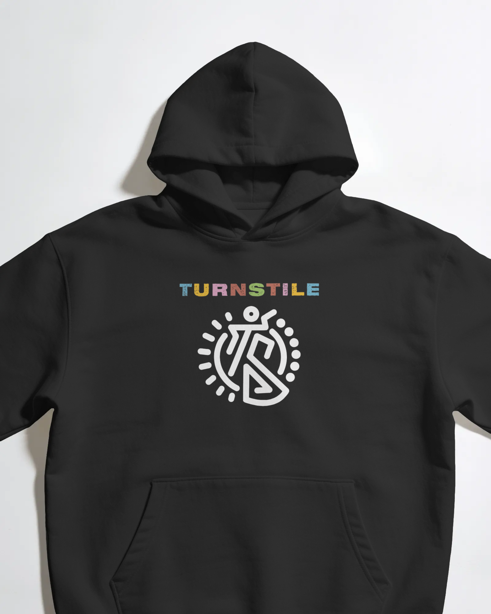 Turnstile Siyah Kapüşonlu Sweatshirt