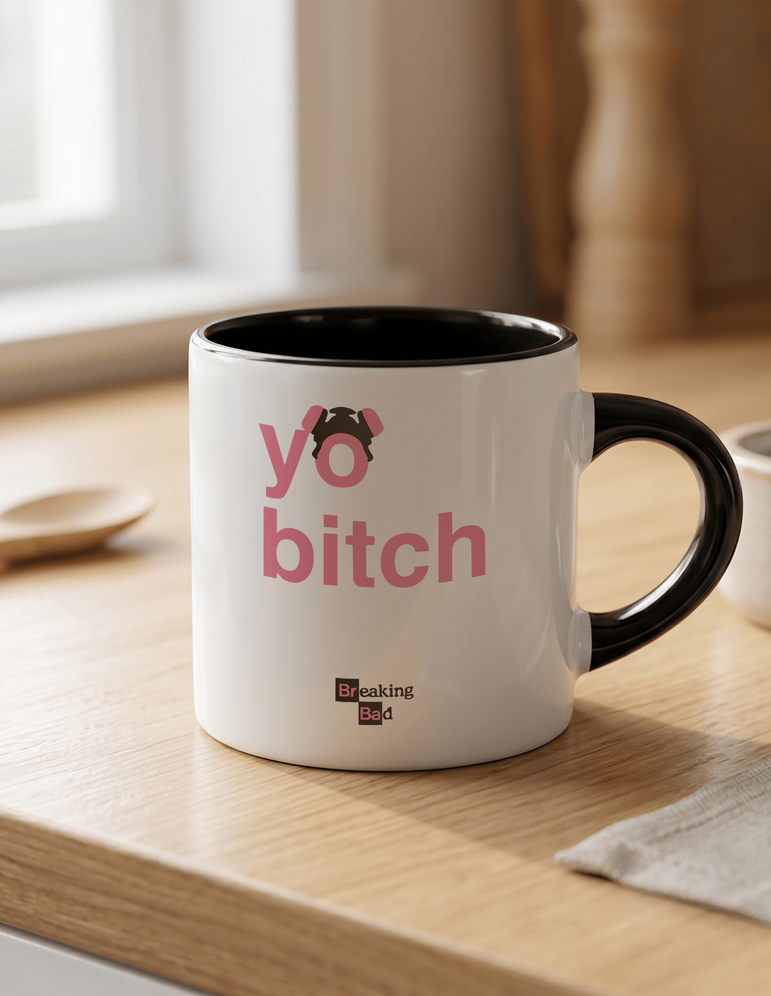 Breaking Bad 180 ml Beyaz Siyah Kahve Kupası