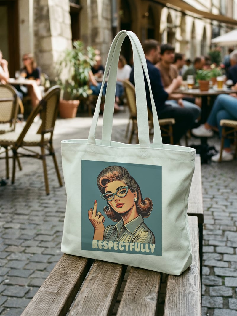Respectfully Kanvas Astarlı Fermuarlı Omuz Çantası