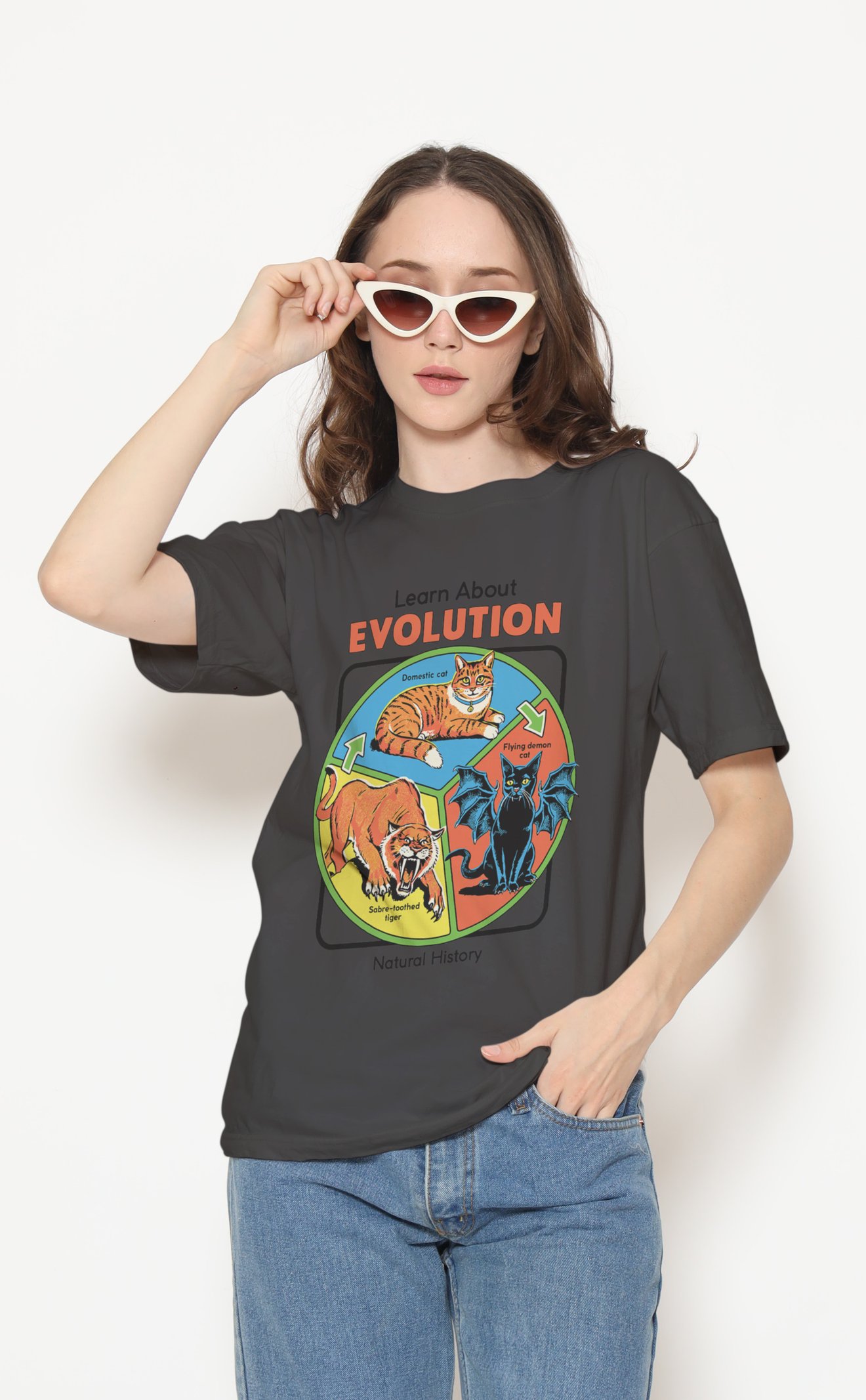 Evolution Dijital Baskı Unisex Tişört