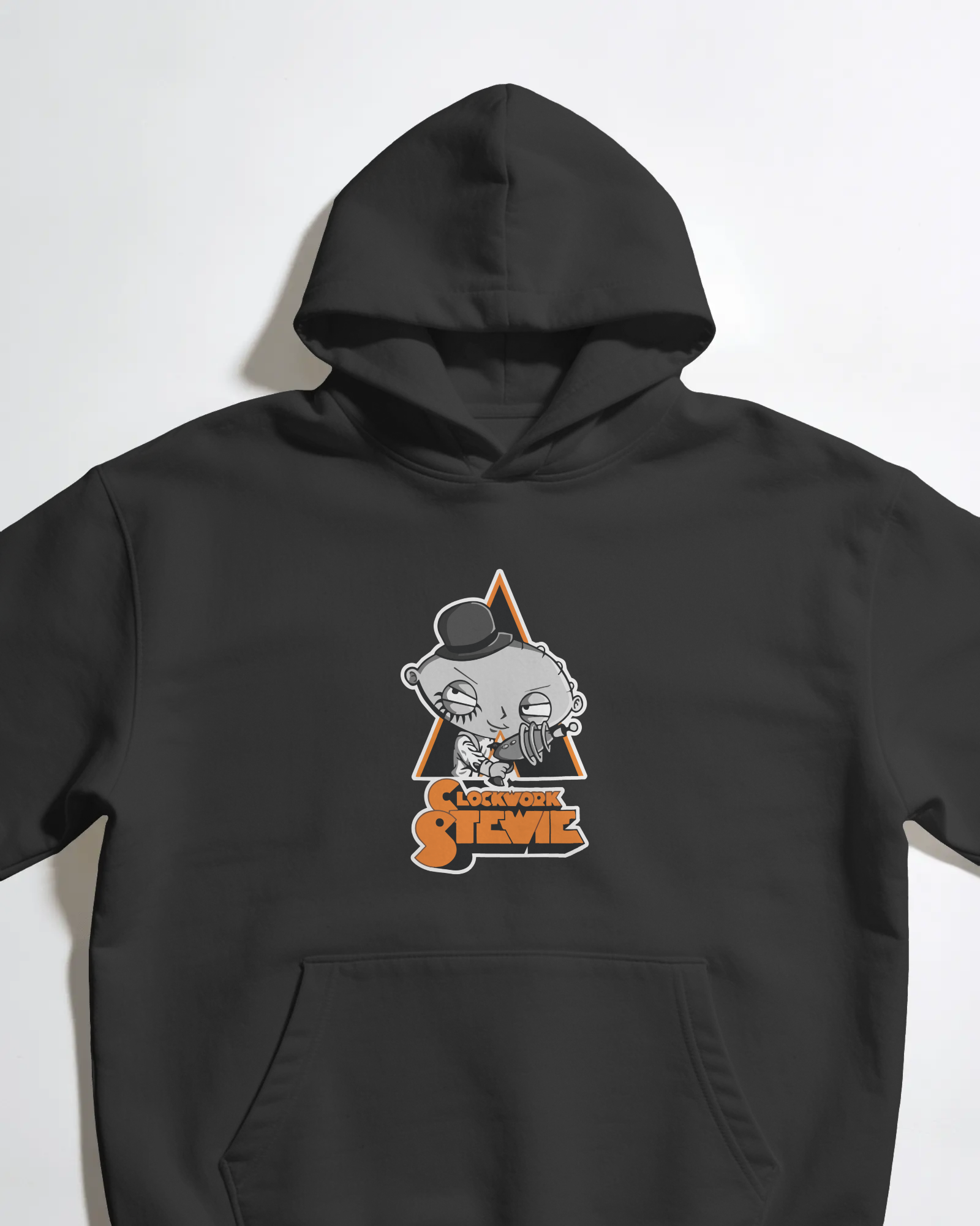 Clockwork Stewie Family Guy Unisex Siyah Kapüşonlu Sweatshirt