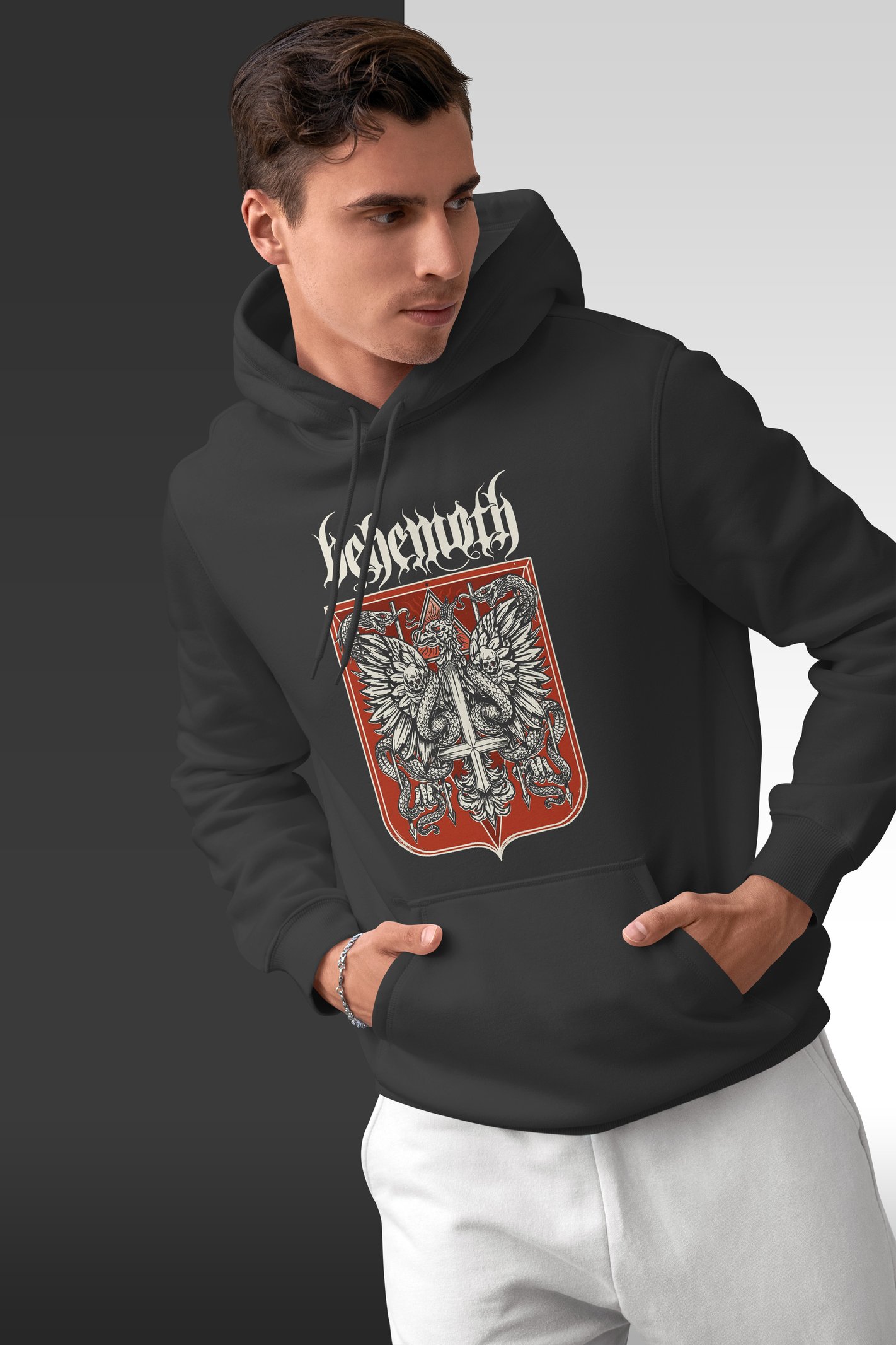 Behemoth Kanat Kapüşonlu Sweatshirt
