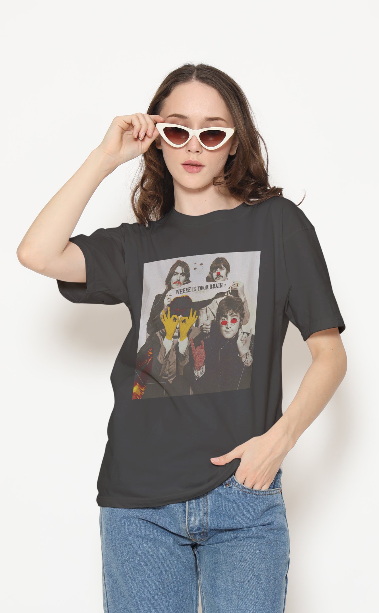 The Beatles Dijital Baskı Unisex Tişört