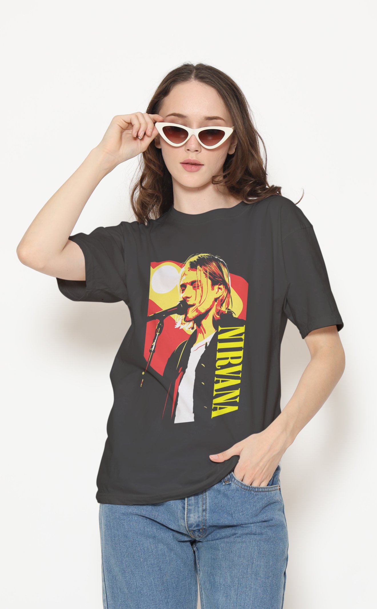 Nirvana Dijital Baskı Unisex Tişört