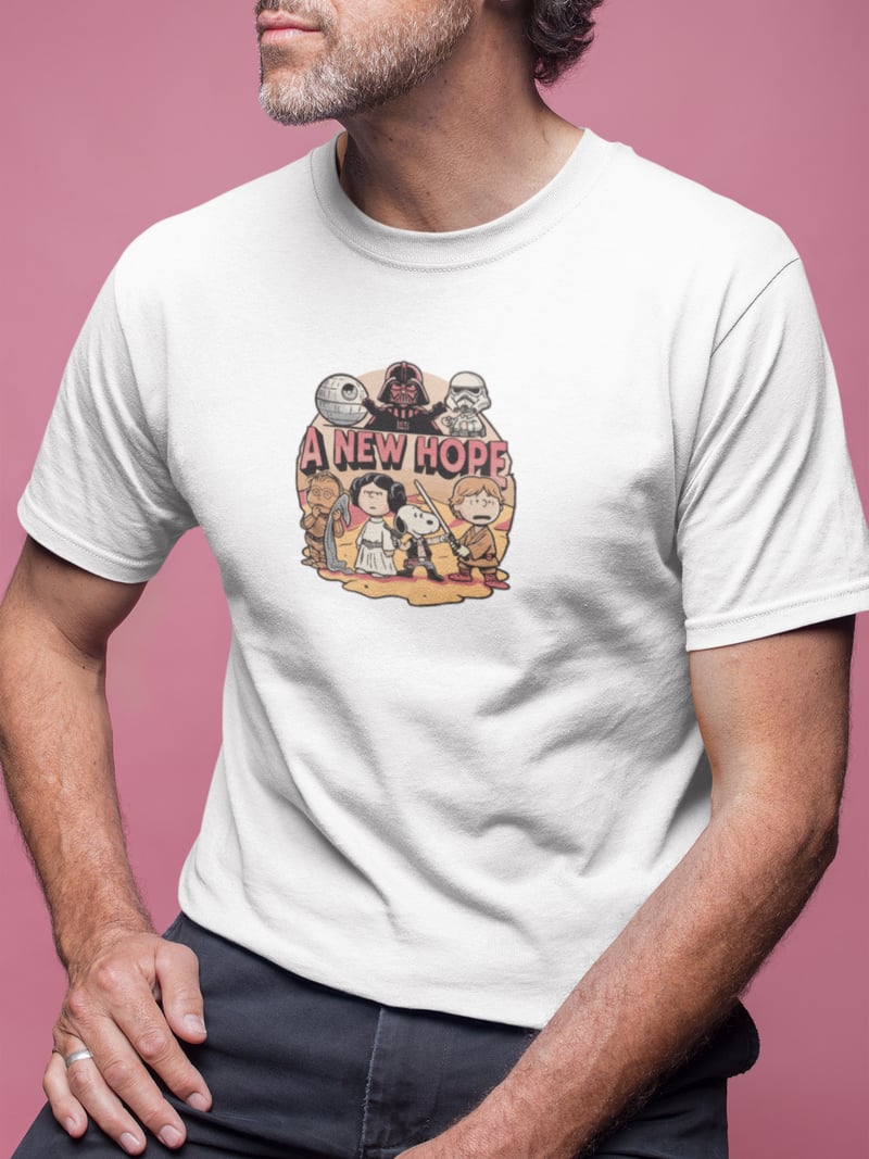 Star Wars Snoopy Beyaz Tişört