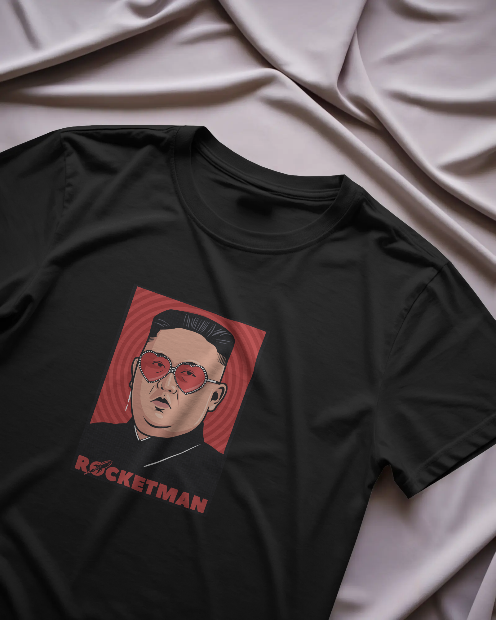 Rocketman Siyah Unisex Tişört