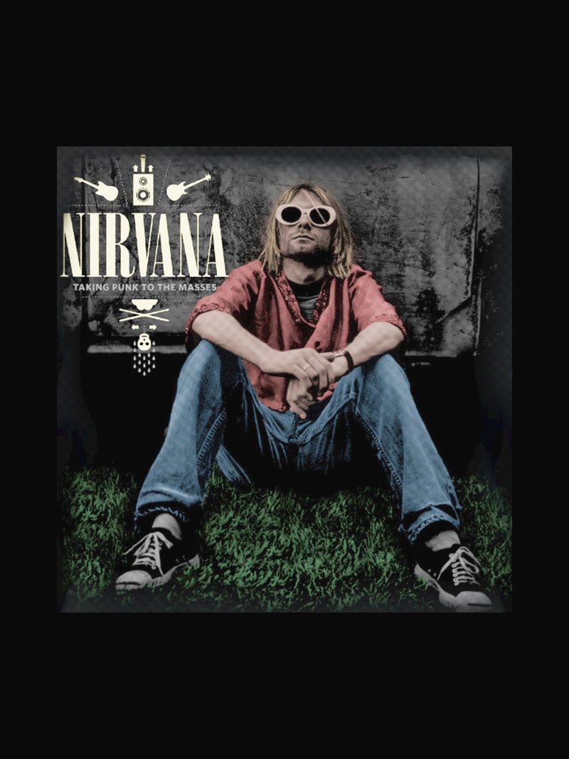 Nirvana Güneş Gözlüğü baskısının kendisi, ürün üzerinde değil