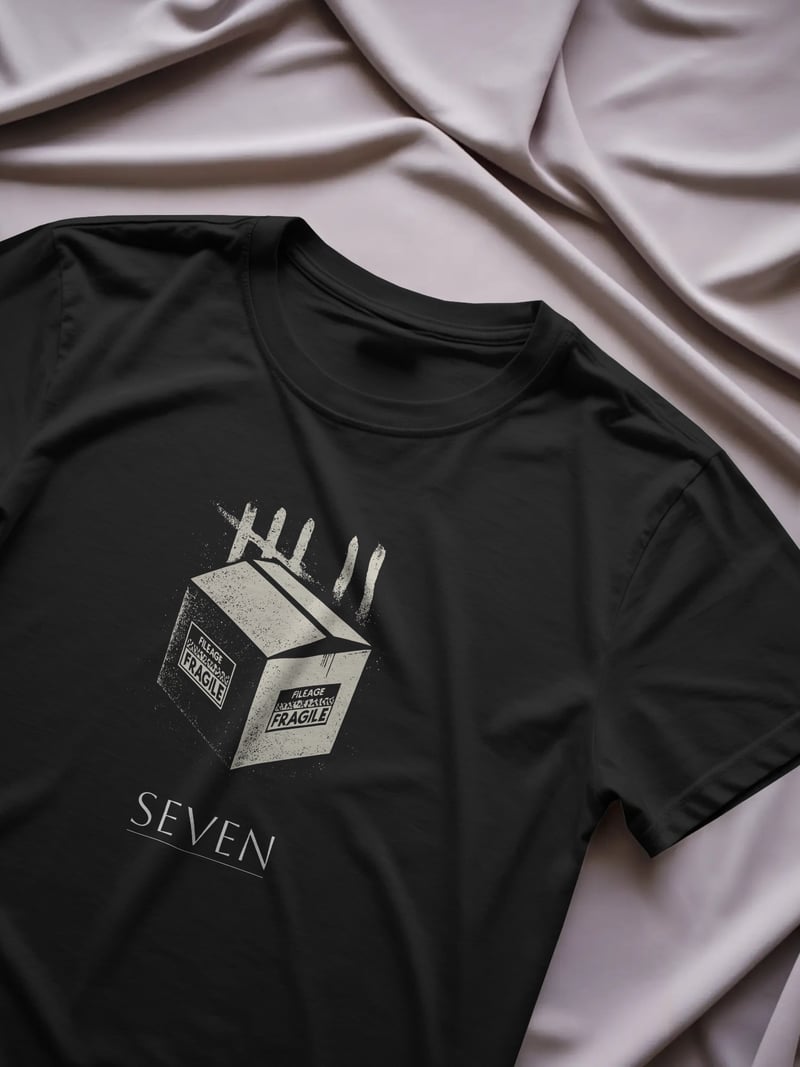Seven Siyah Unisex Tişört