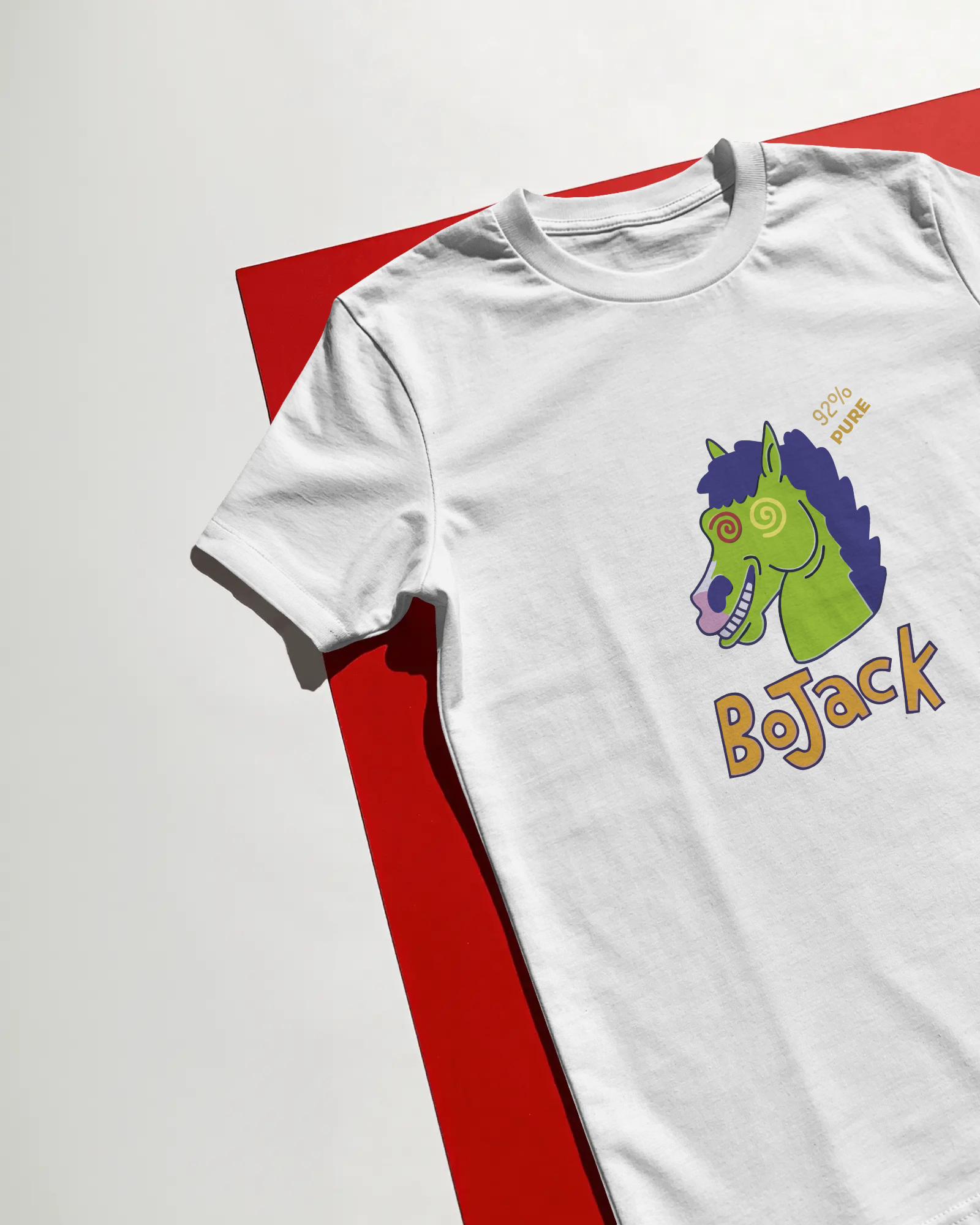 Bojack Horseman Unisex Beyaz Tişört