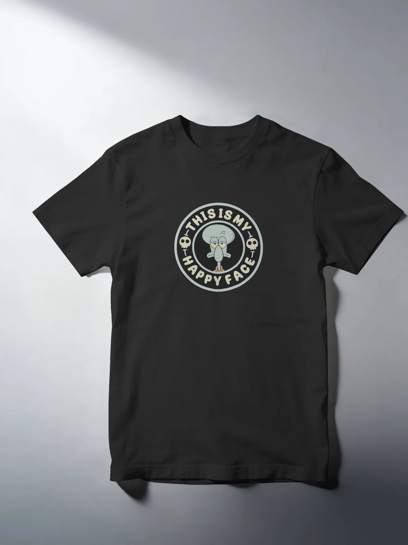 Happy Face Spongebob Squarepants Unisex Tişört