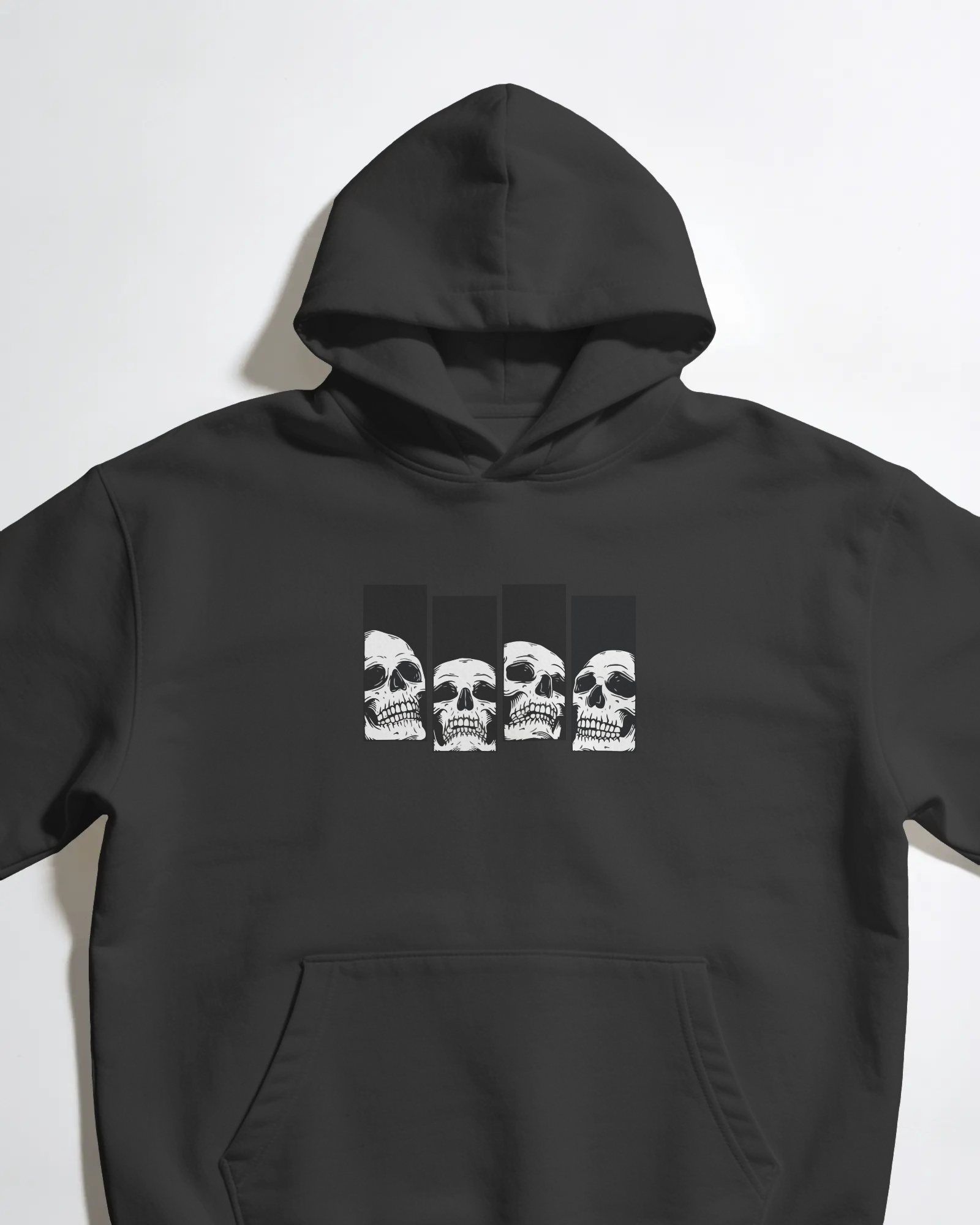 Four Skulls Unisex Siyah Sweatshirt