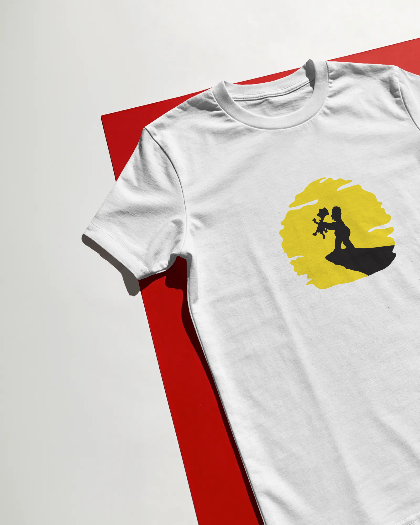 Homer Simpson Unisex Beyaz Tişört