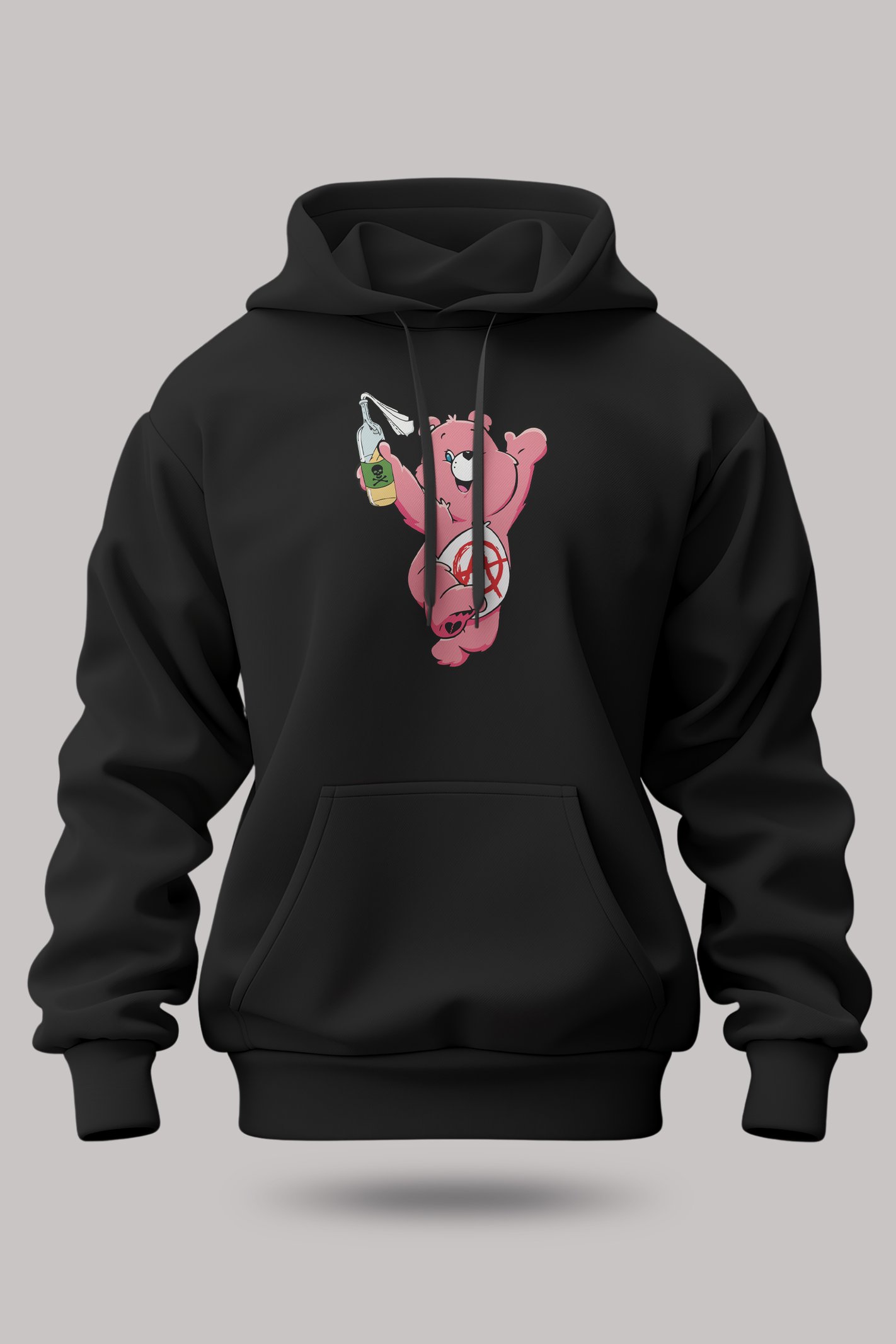 Anarchy Unisex Siyah Kapüşonlu Sweatshirt