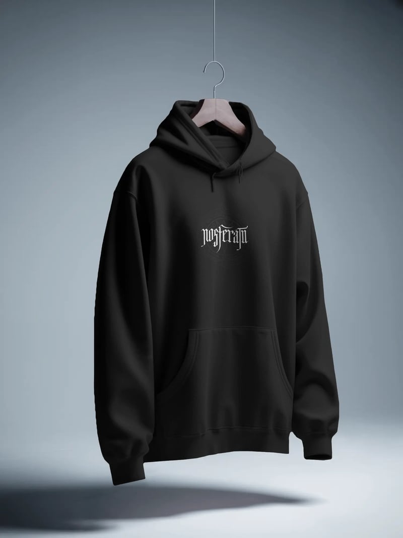 Nosferatu Siyah Kapüşonlu Sweatshirt