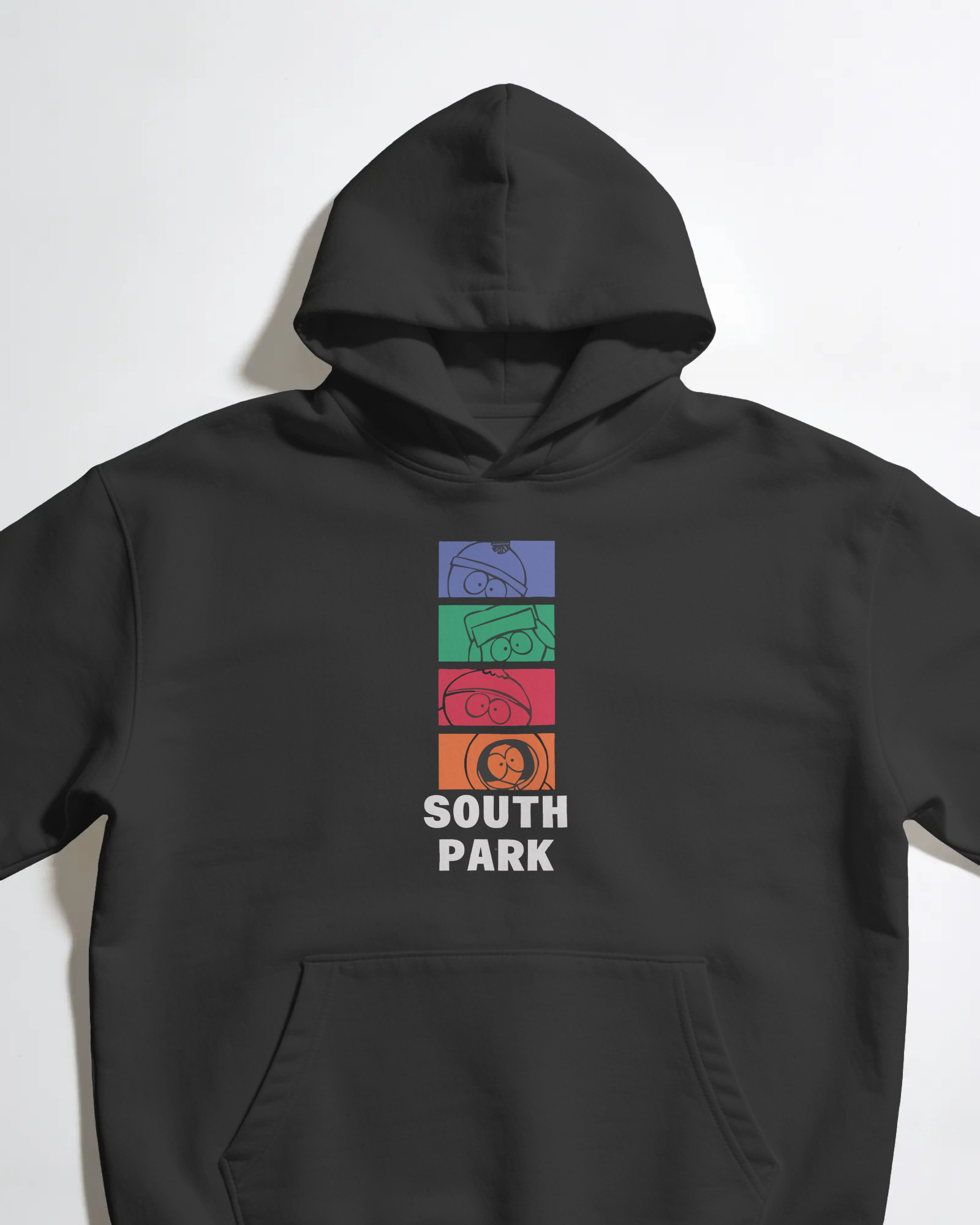 South Park Unisex Siyah Kapüşonlu Sweatshirt