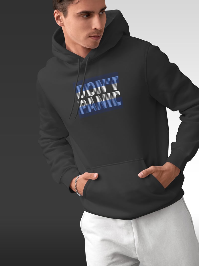 Don't Panic Kapüşonlu Unisex Sweatshirt