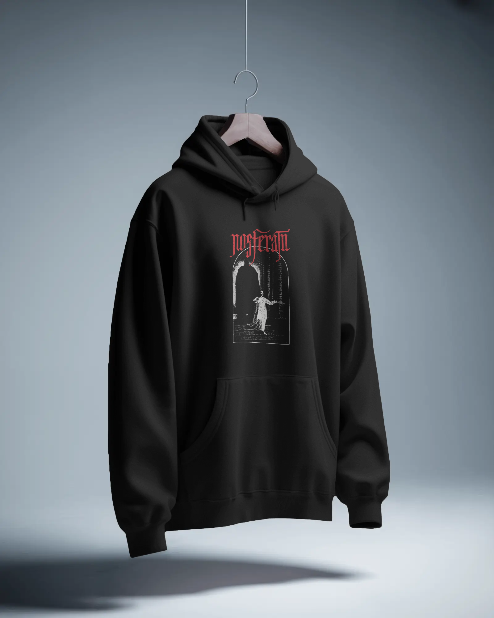 Nosferatu Siyah Kapüşonlu Sweatshirt