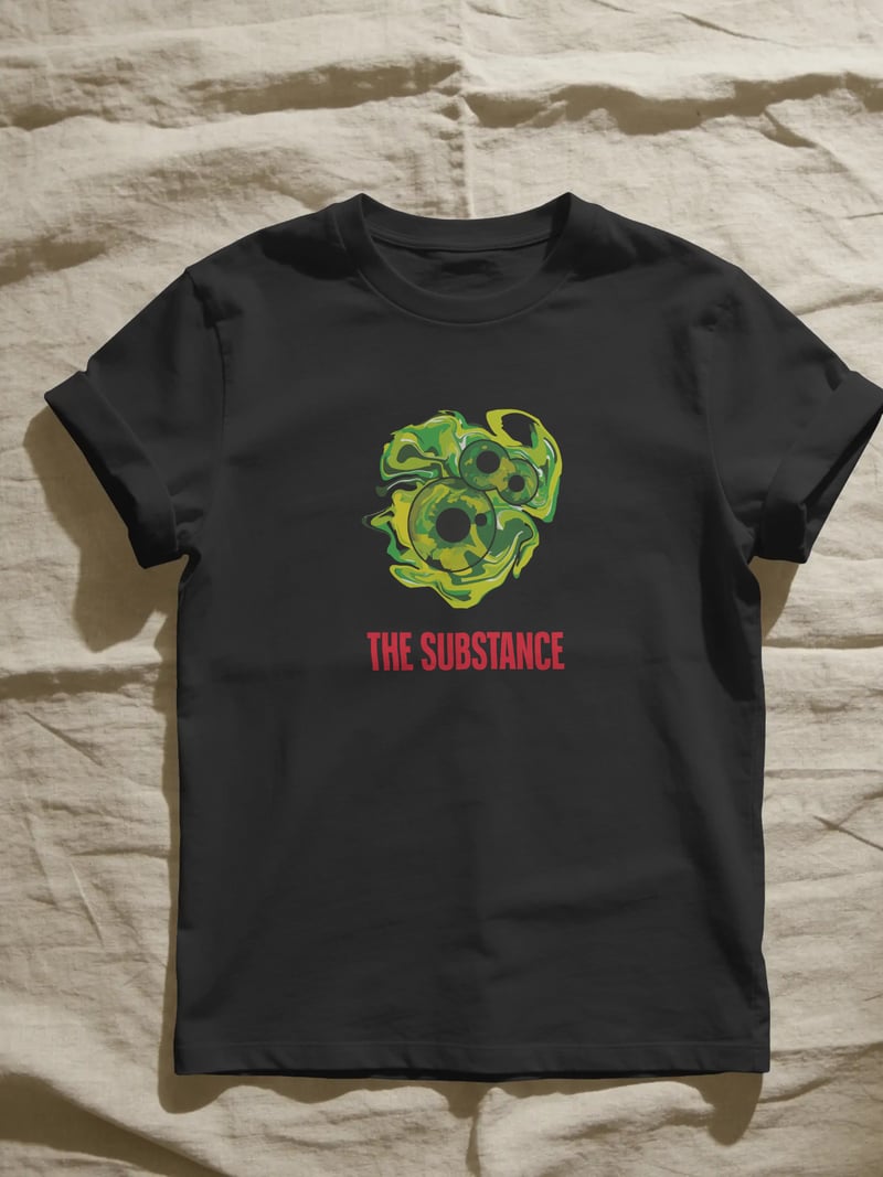 The Substance Unisex Siyah Tişört