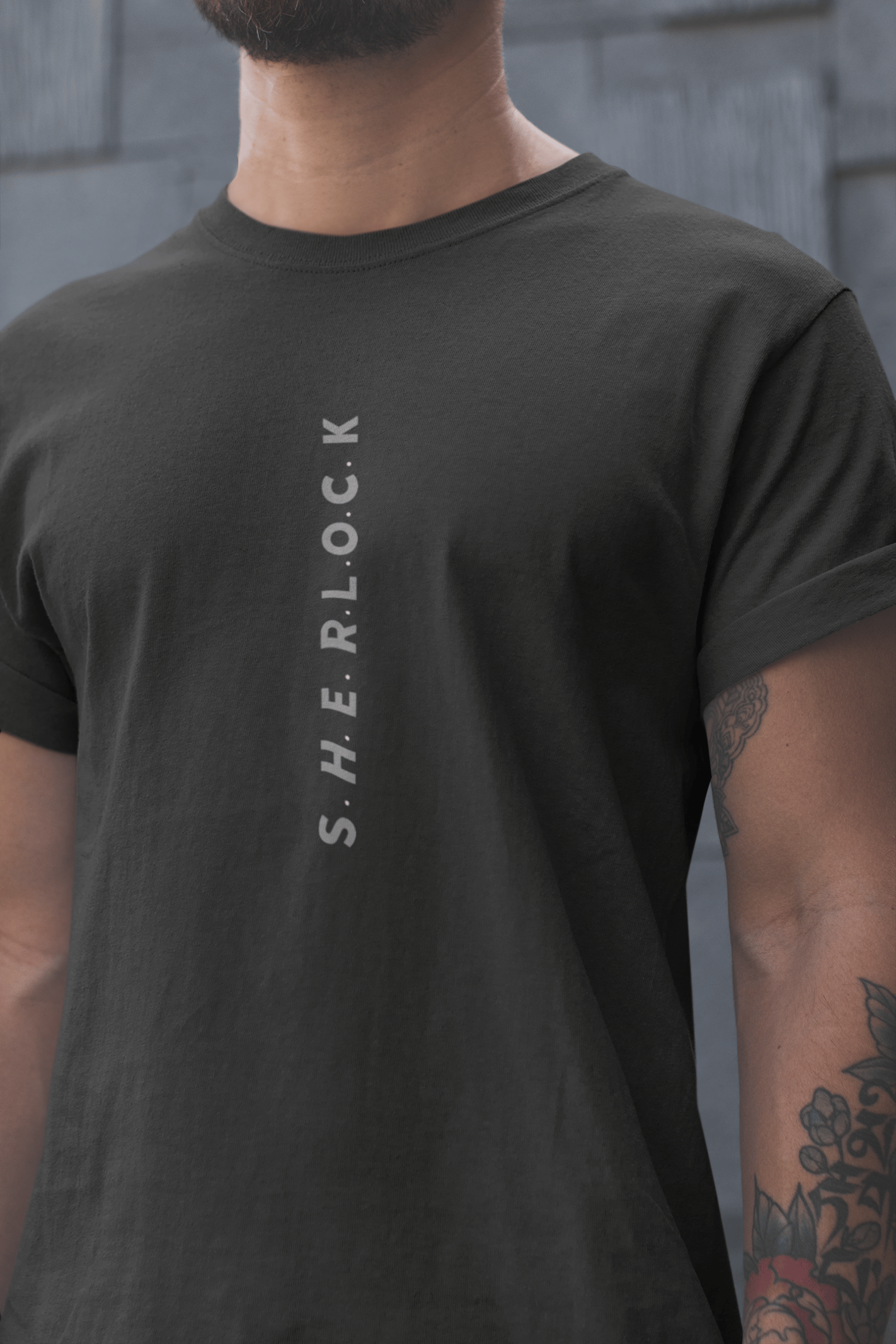Sherlock Unisex Siyah Tişört