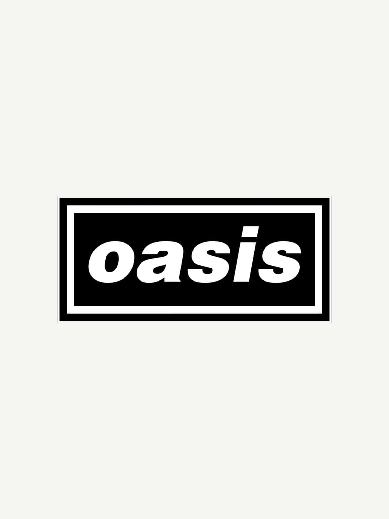 Oasis Logo baskısının kendisi, ürün üzerinde değil